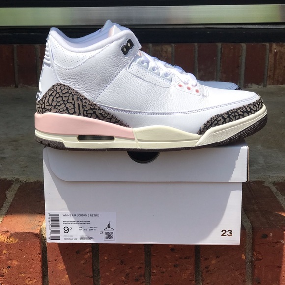 Air Jordan Retro 3 Dark Mocha / Neapolitan Size 9.5W / 8 Men - Picture 2 of 9